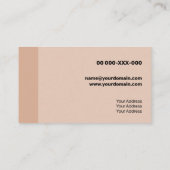 Verse zalm hedendaagse transparantie visitekaartje (Achterkant)