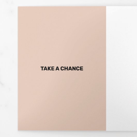 Verse zalm Moderne transparantie Drieluik Kaart (Omslag)