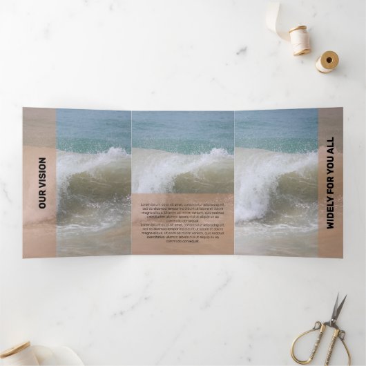 Verse zalm Moderne transparantie Drieluik Kaart (Binnen)