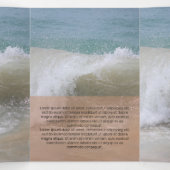 Verse zalm Moderne transparantie Drieluik Kaart (Binnenkant midden)