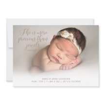 Verse ze is kostbaarder dan juwelen foto geboorte