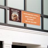 Verse zelfgemaakte cookies toevoegen tekst leveran spandoek (Buitenkant Gebouw)