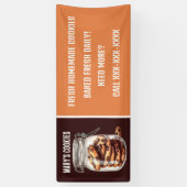 Verse zelfgemaakte cookies toevoegen tekst leveran spandoek (Verticaal)