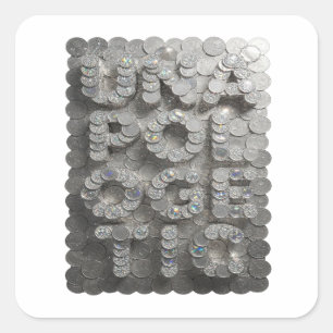 Verse Zilver ONVERGETELIJKE Sticker Kunst