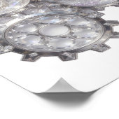 Verse Zilver TANDSCHAKELS VAN HET UNIVERSUM Poster (Hoek)