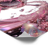 Verse Zilveren ABSTRACTE KUNST Abstract ontwerp v2 Poster (Hoek)