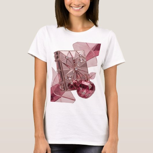 Verse Zilveren ABSTRACTE KUNST Abstract ontwerp v3 T-shirt (Voorkant)