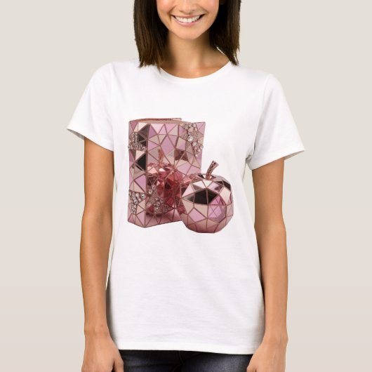 Verse zilveren ABSTRACTE KUNST Statement Design T-shirt (Voorkant)