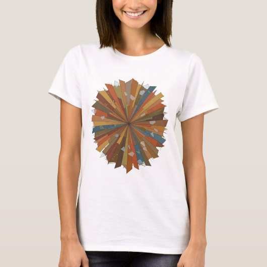 Verse zilveren ABSTRACTE KUNST Statement Design v2 T-shirt (Voorkant)