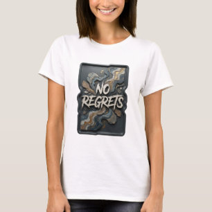 Verse zilveren GEEN SPijt 3D tekst kunst T-shirt