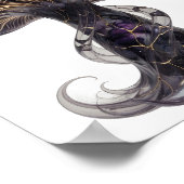 Verse Zilveren SPACE MUSHROOM Aangepast ontwerp Poster (Hoek)