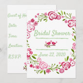 Verse & Zoete Bruidsfeest Uitnodiging (Voorkant / Achterkant)