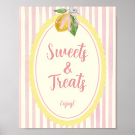 Verse Zoetigheden & Traktaties Citroen Dessert Taf Poster