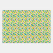 Verse zomer citroen botanische citrus inpakpapier vel (Voorkant 2)