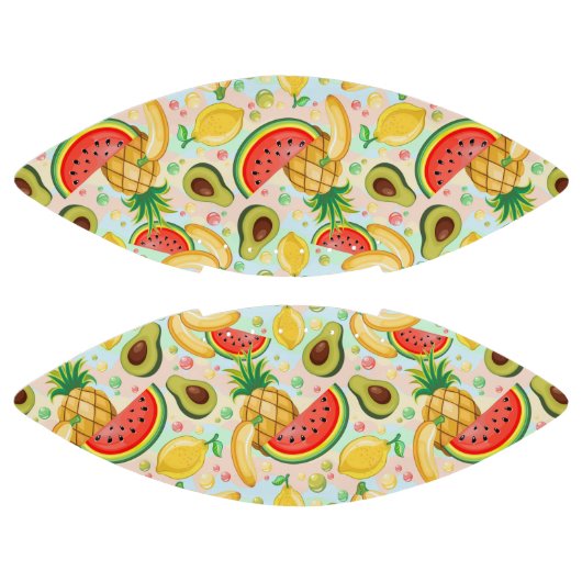 Verse zomer fruit patroon american football (Panelen)