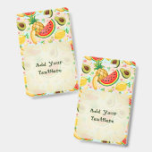 Verse zomer fruit patroon badge (Voor- en achterkant)