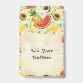 Verse zomer fruit patroon badge (Achterkant)