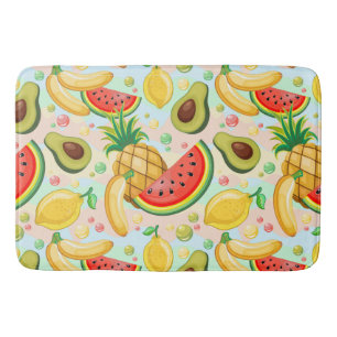 Verse zomer fruit patroon badmat