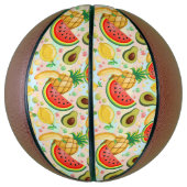 Verse zomer fruit patroon basketbal (Verticaal)