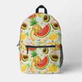 Verse zomer fruit patroon bedrukte rugzak (Voorkant)