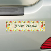 Verse zomer fruit patroon bumpersticker (Op auto)