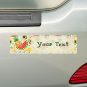 Verse zomer fruit patroon bumpersticker (Op auto)