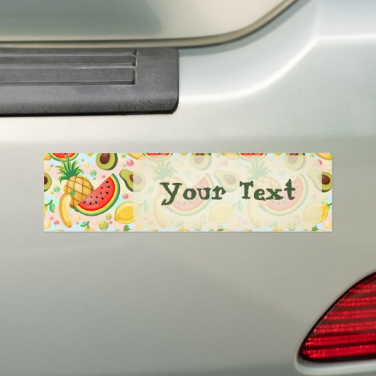 Verse zomer fruit patroon bumpersticker (Op auto)