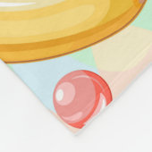 Verse zomer fruit patroon fleece deken (Hoek)