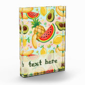 Verse zomer fruit patroon fotoblokken (Links)