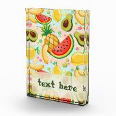 Verse zomer fruit patroon fotoblokken (Rechts)