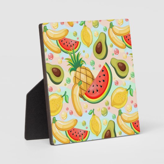 Verse zomer fruit patroon fotoplaat (Voorkant)