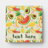 Verse zomer fruit patroon fotoplaat (Voorkant)
