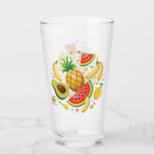 Verse zomer fruit patroon glas (Achterkant)