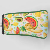 Verse zomer fruit patroon golfheadcover (Voorkant)