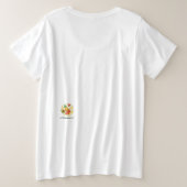 Verse zomer fruit patroon grote maat t-shirt (Design achterkant)