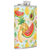 Verse zomer fruit patroon heupfles (Rechts)