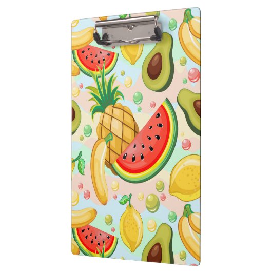 Verse zomer fruit patroon klembord (Links)