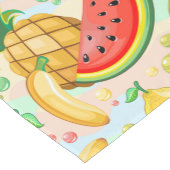 Verse zomer fruit patroon korte tafelloper (Hoek)