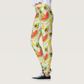 Verse zomer fruit patroon leggings (Links)