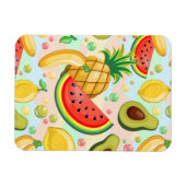 Verse zomer fruit patroon magneet (Horizontaal)