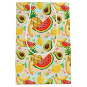 Verse zomer fruit patroon medium cadeauzakje (Voorkant)