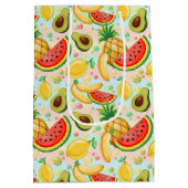 Verse zomer fruit patroon medium cadeauzakje (Achterkant)