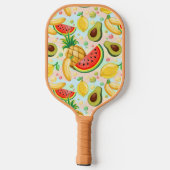 Verse zomer fruit patroon pickleball paddle (Achterkant)