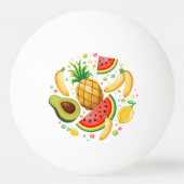 Verse zomer fruit patroon pingpongbal (Voorkant)