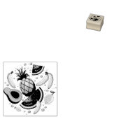Verse zomer fruit patroon rubberstempel (Gestempeld)