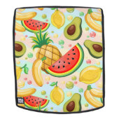 Verse zomer fruit patroon rugtassen (Verwijderbaar gezicht)