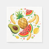 Verse zomer fruit patroon servet (Voorkant)