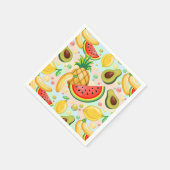 Verse zomer fruit patroon servet (Hoek)