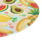 Verse zomer fruit patroon snijplank (Hoek)