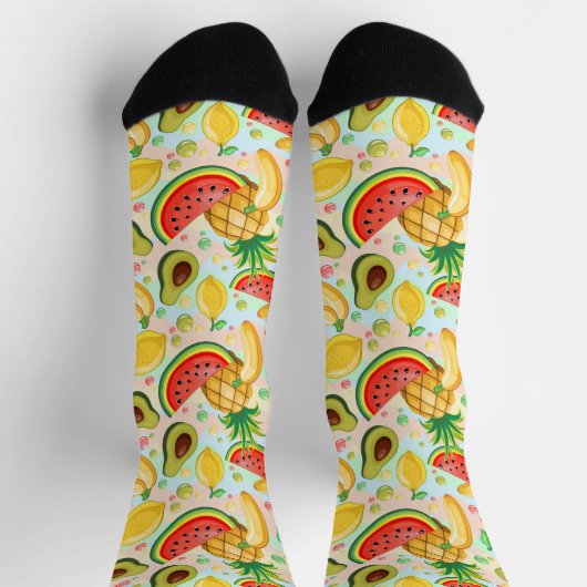 Verse zomer fruit patroon sokken (Top)